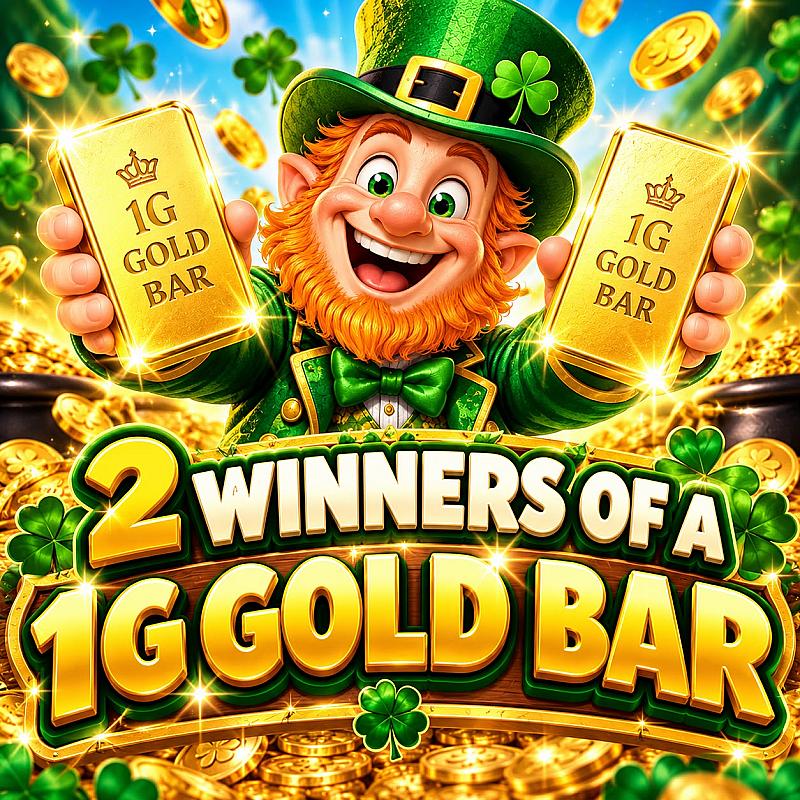 2 Winners Of A 1G Gold Bar