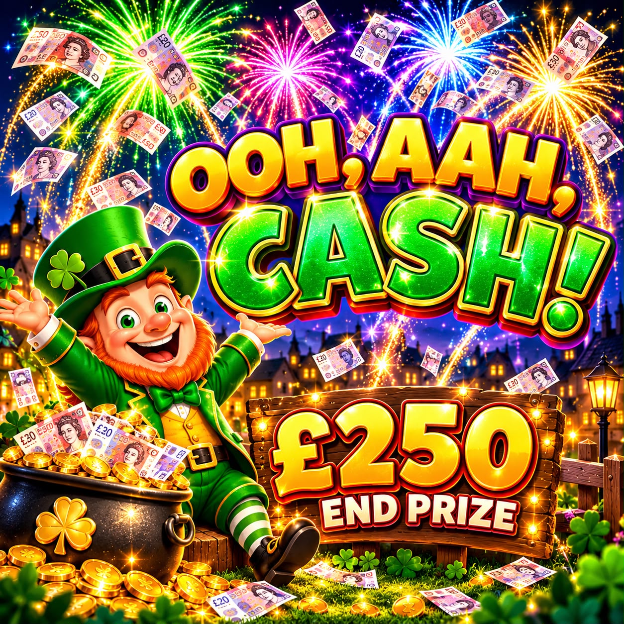 Ooh, Ahh, CASH! £250 End Prize