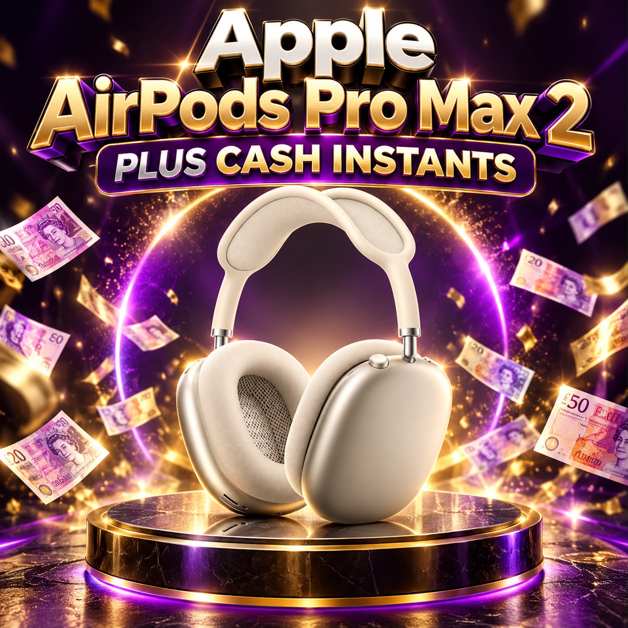 Win The Apple AirPods Pro Max 2 Plus Cash Instants