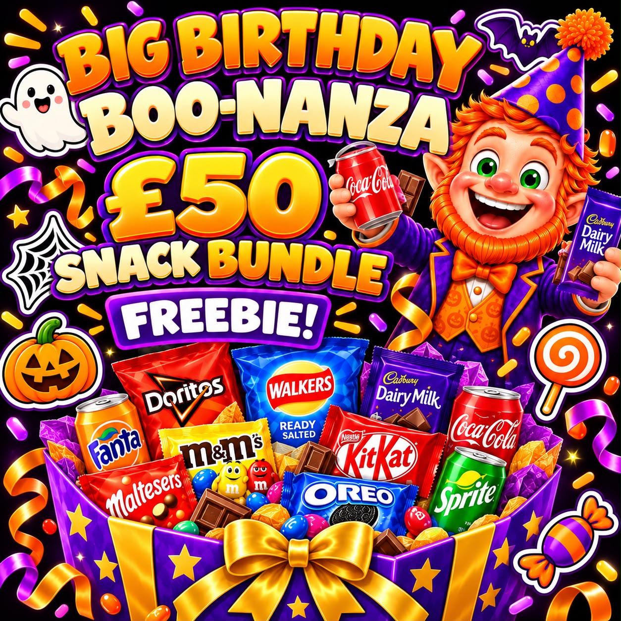 Birthday BOO-Nanza Snack Bundle Freebie