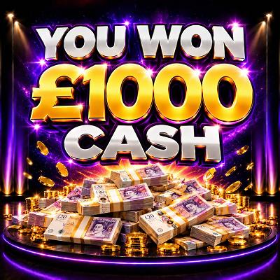 You won £1000 Cash!