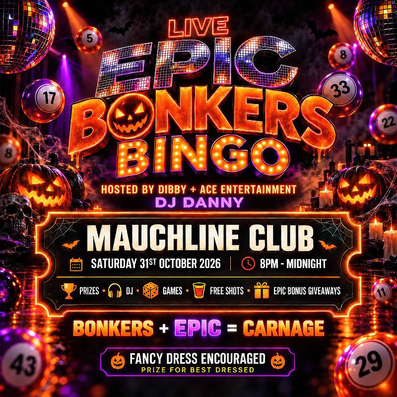 LIVE: EPIC BONKERS BINGO TICKET
