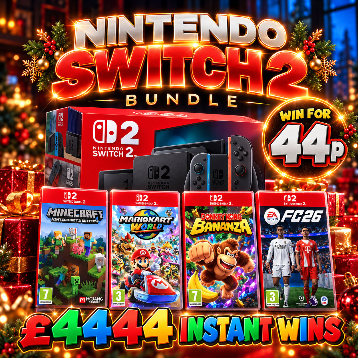 Nintendo Switch 2 Bundle + Instant Wins