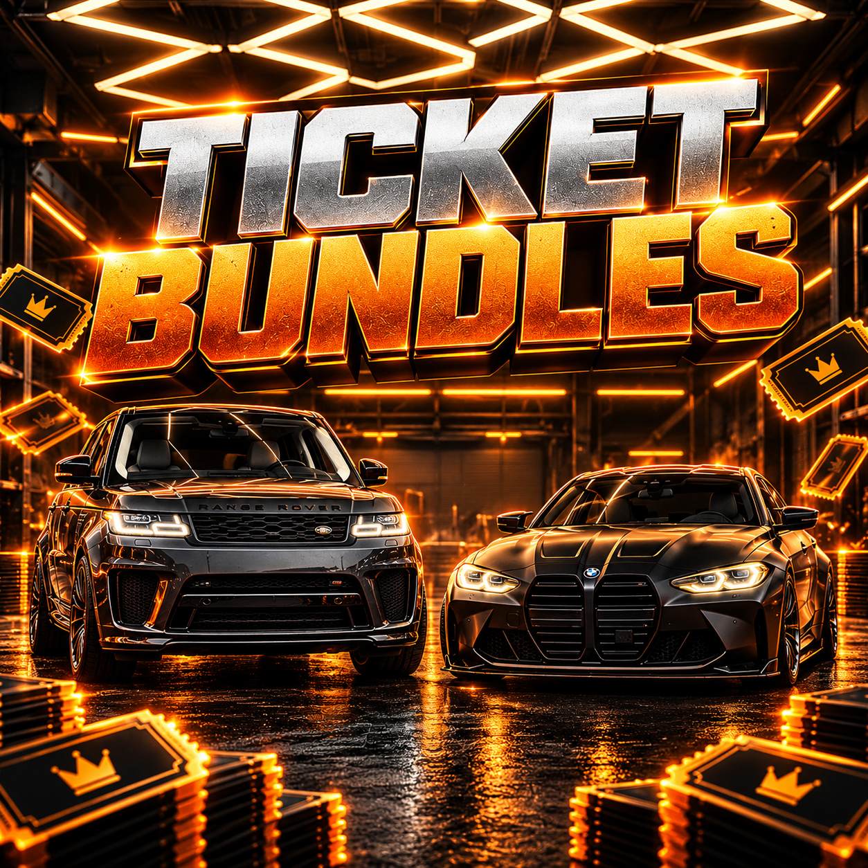 BMW M4 + Range Rover SVR TICKET BUNDLES