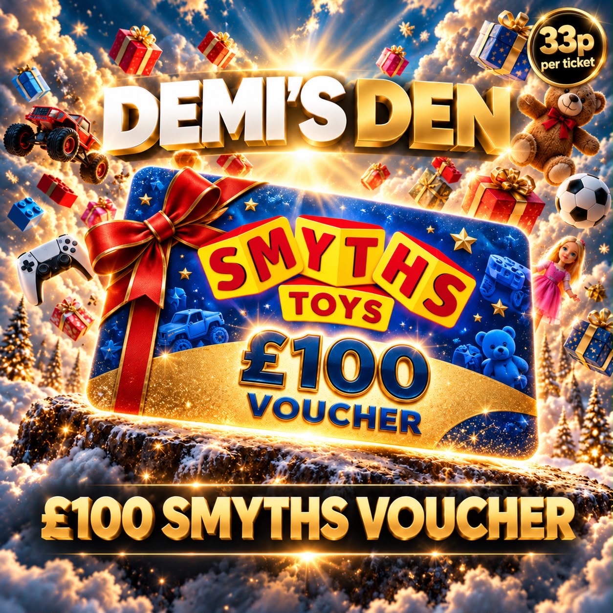 Demi’s Den: £100 Smyths Voucher