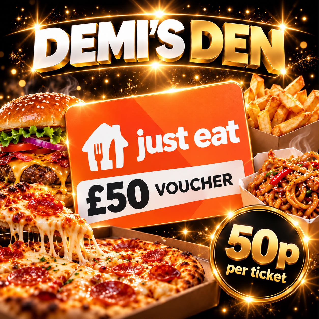 Demi’s Den: £50 Just Eat Voucher