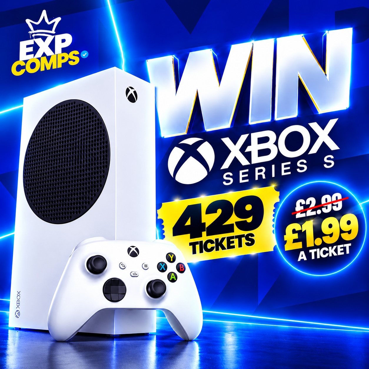 Win A XBOX Series S For Just £1.99!