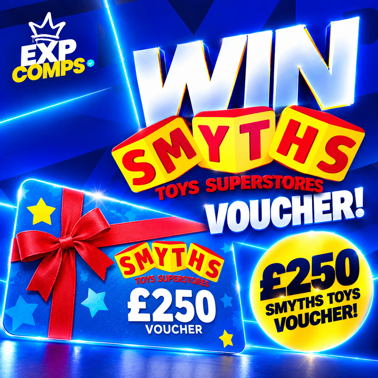 Win A £250 Smyths Toys Voucher - Just 75p!