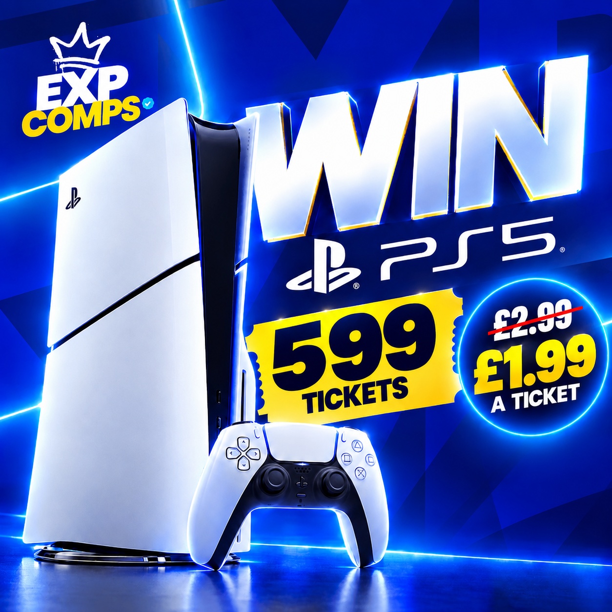 Win A Brand New PS5 For Just £1.99!