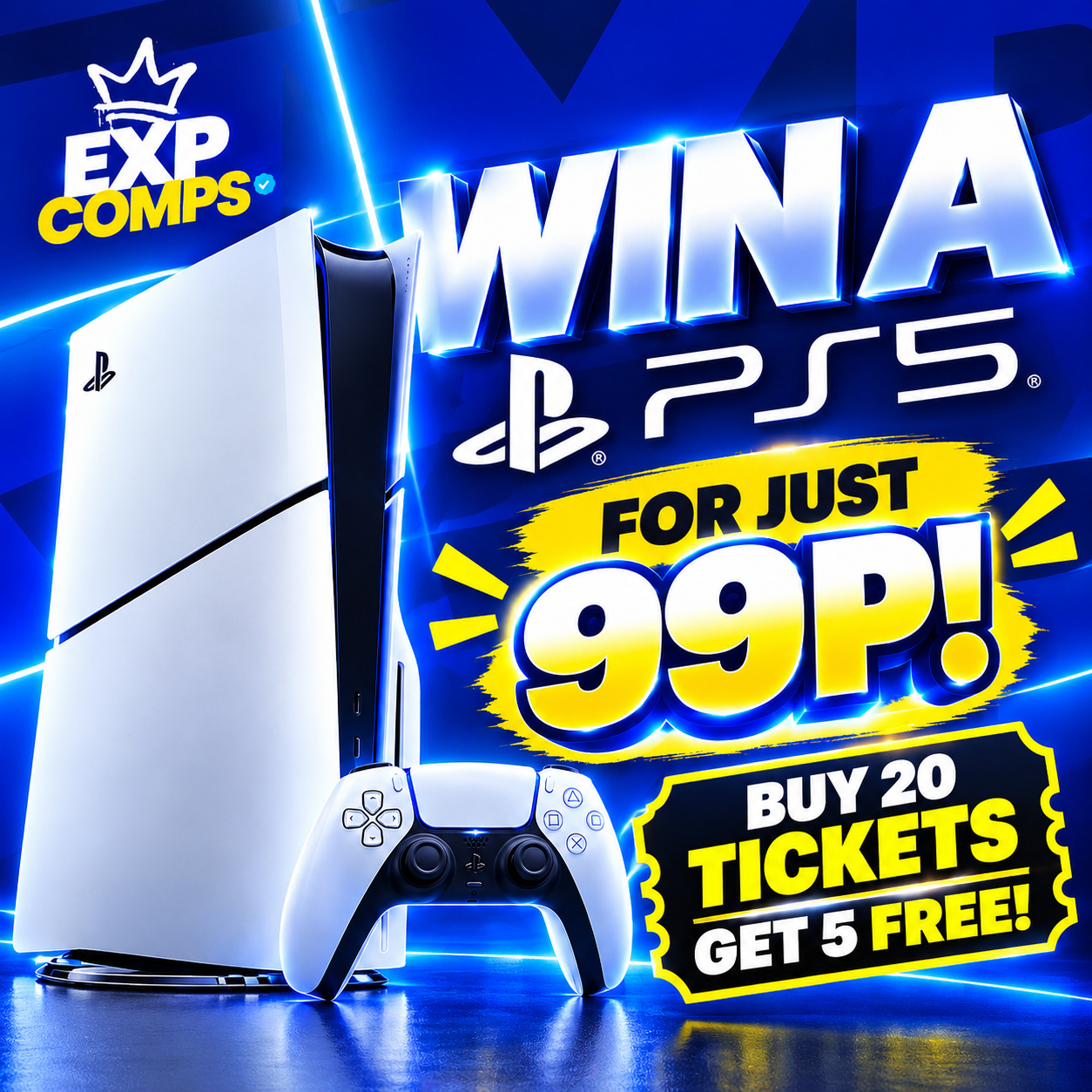 Win A PS5 - Just 99p!