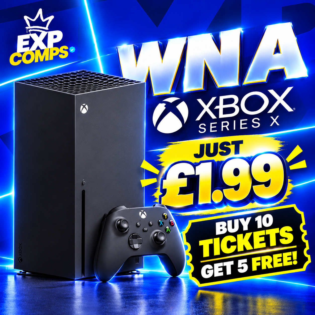 Win A XBOX Series X - Just £1.99!