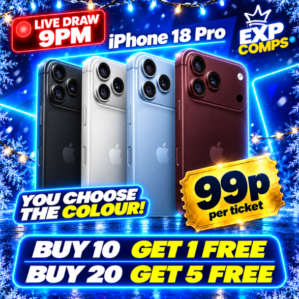 Win An iPhone 18 Pro - Choose Your Colour!