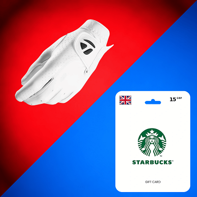 Golf Glove OR £15 Starbucks Voucher