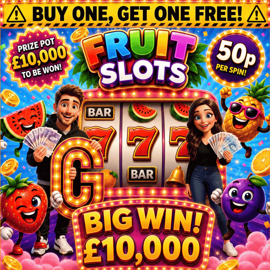FRUIT SLOTS - buy 1 get 1 FREE!