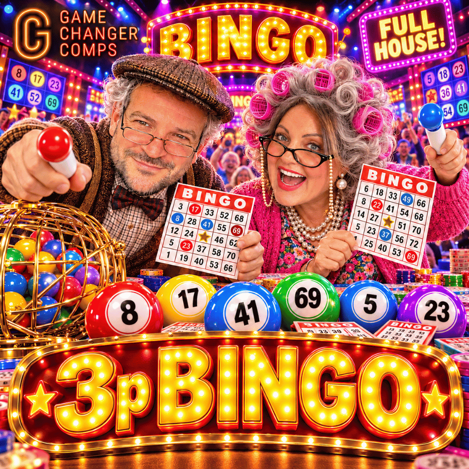🎱 IT'S 3p BINGO TIME! 🎉💰