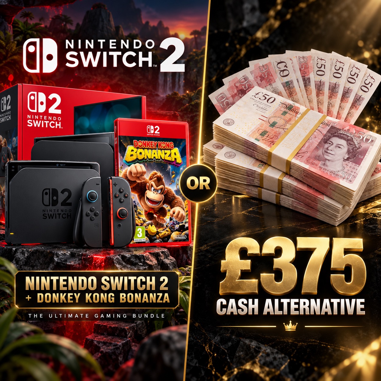 NINTENDO Switch 2 Console + Donkey Kong Bananza