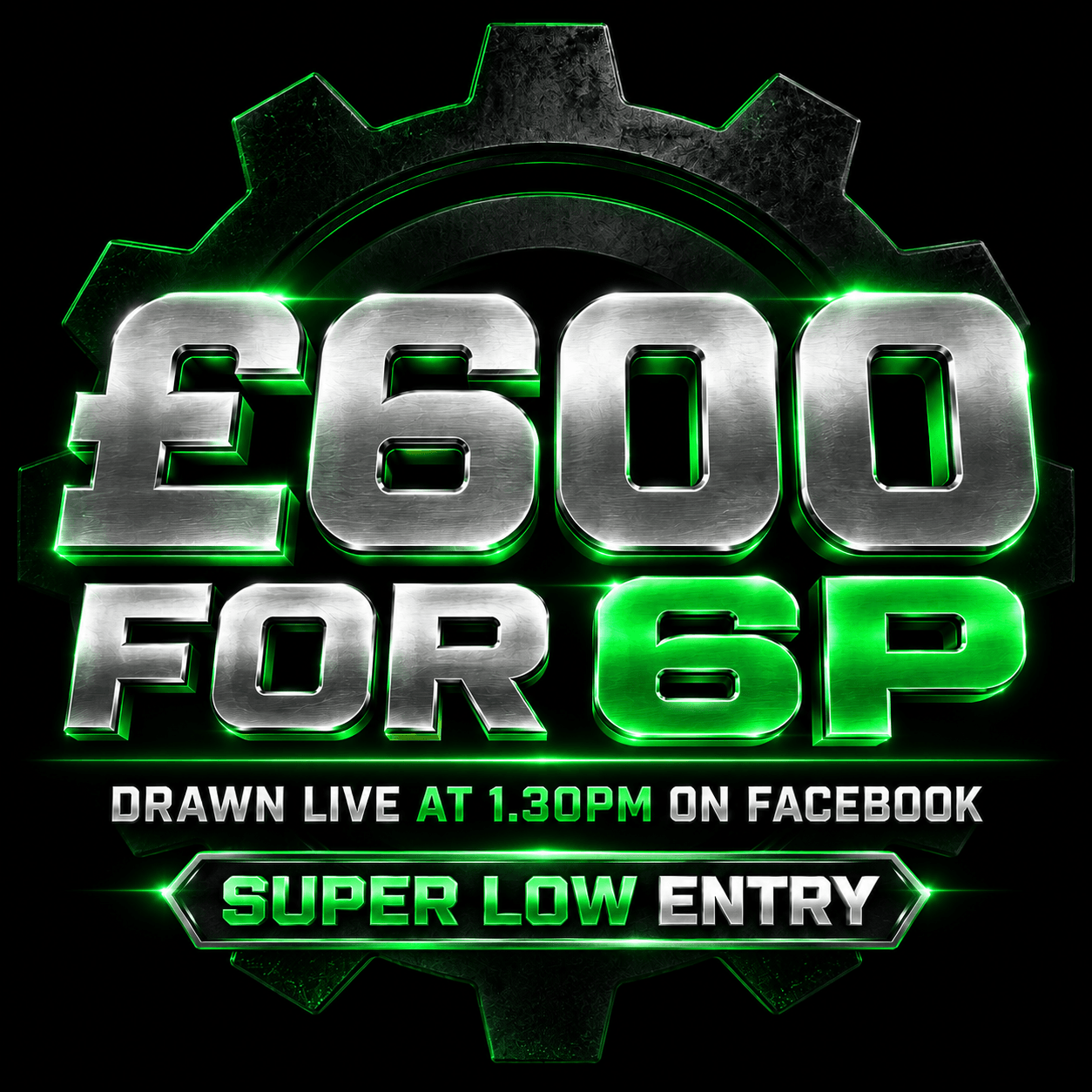 WEDNESDAY DAILY CASH DRAW - £600