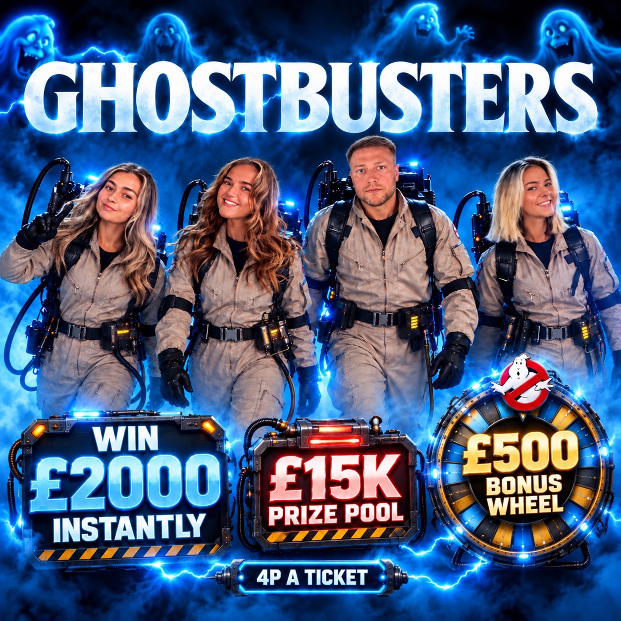 £15K GHOSTBUSTERS - WIN £2K INSTANTLY 