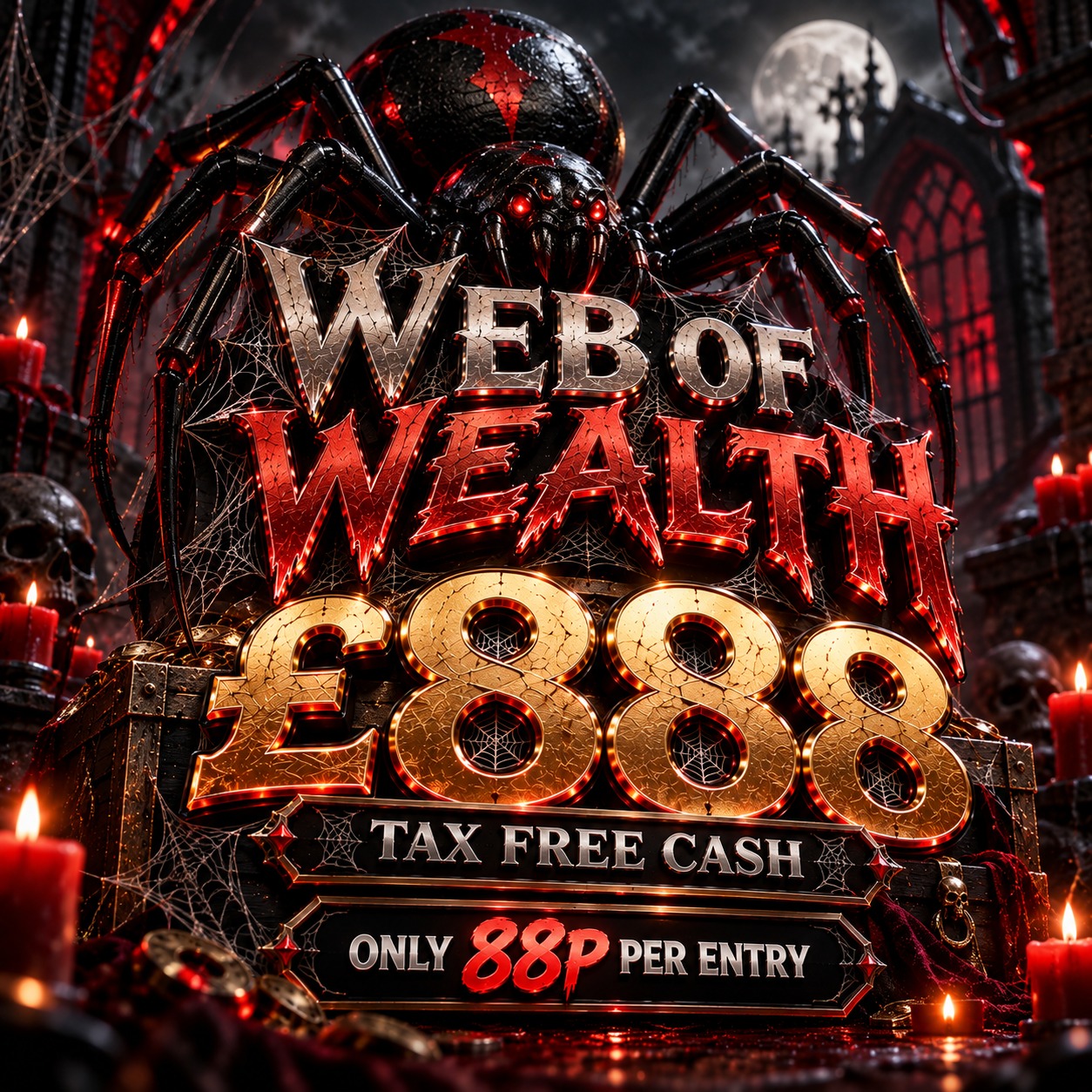 DAY 9 - WEB OF WEALTH £888 CASH 🕸️