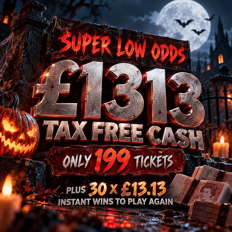 DAY 12 - SUPER LOW ODDS £1313 TAX FREE CASH 💷