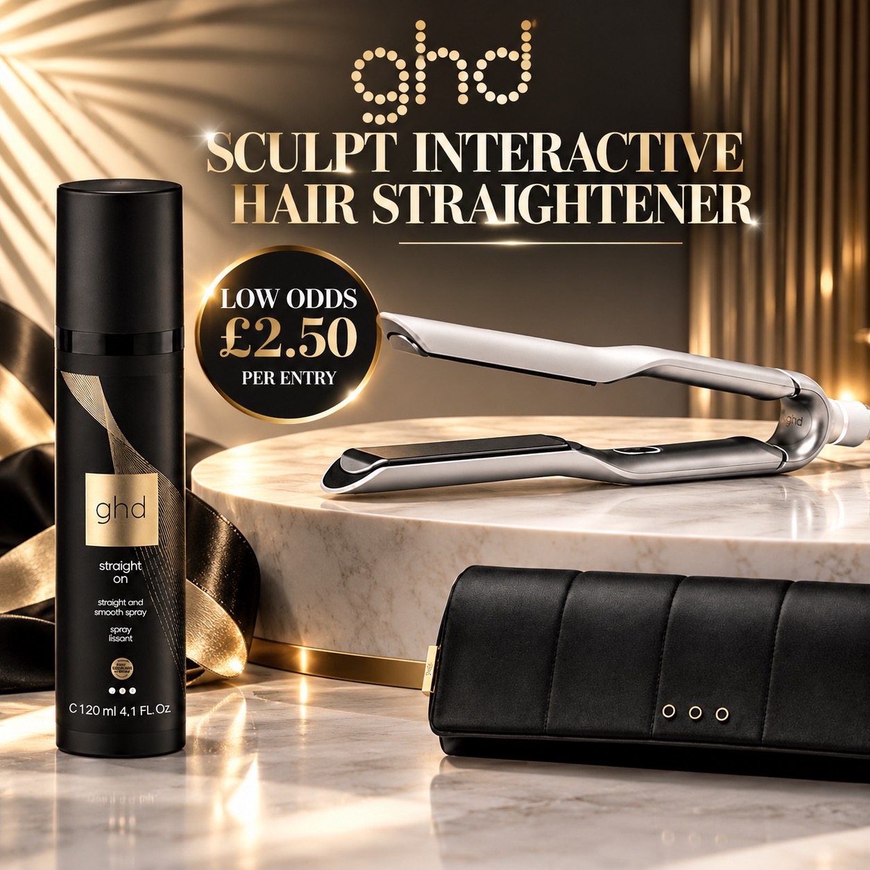 GHD SCULPT INTERACTIVE HAIR STRAIGHTENER - NEWEST RELEASED!