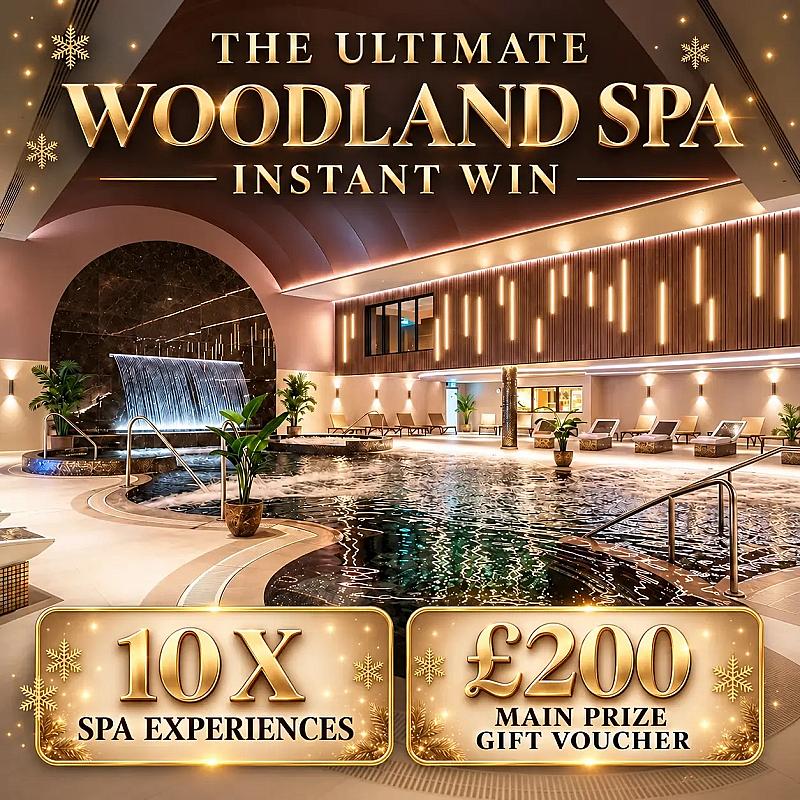 £3.5K WOODLAND SPA INSTANT WIN 🧖‍♀️