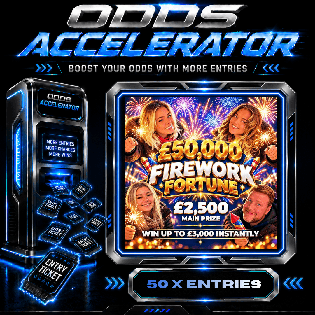 50 X ENTRIES - £50,000 FIREWORK FORTUNE