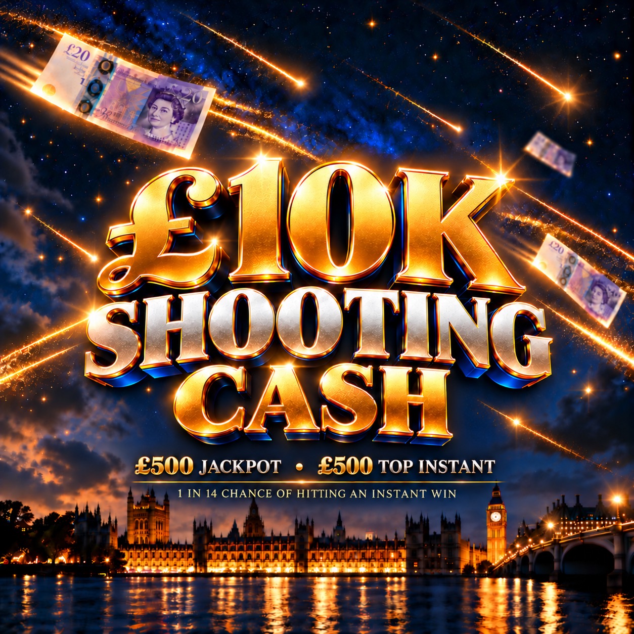 £10K SHOOTING CASH 