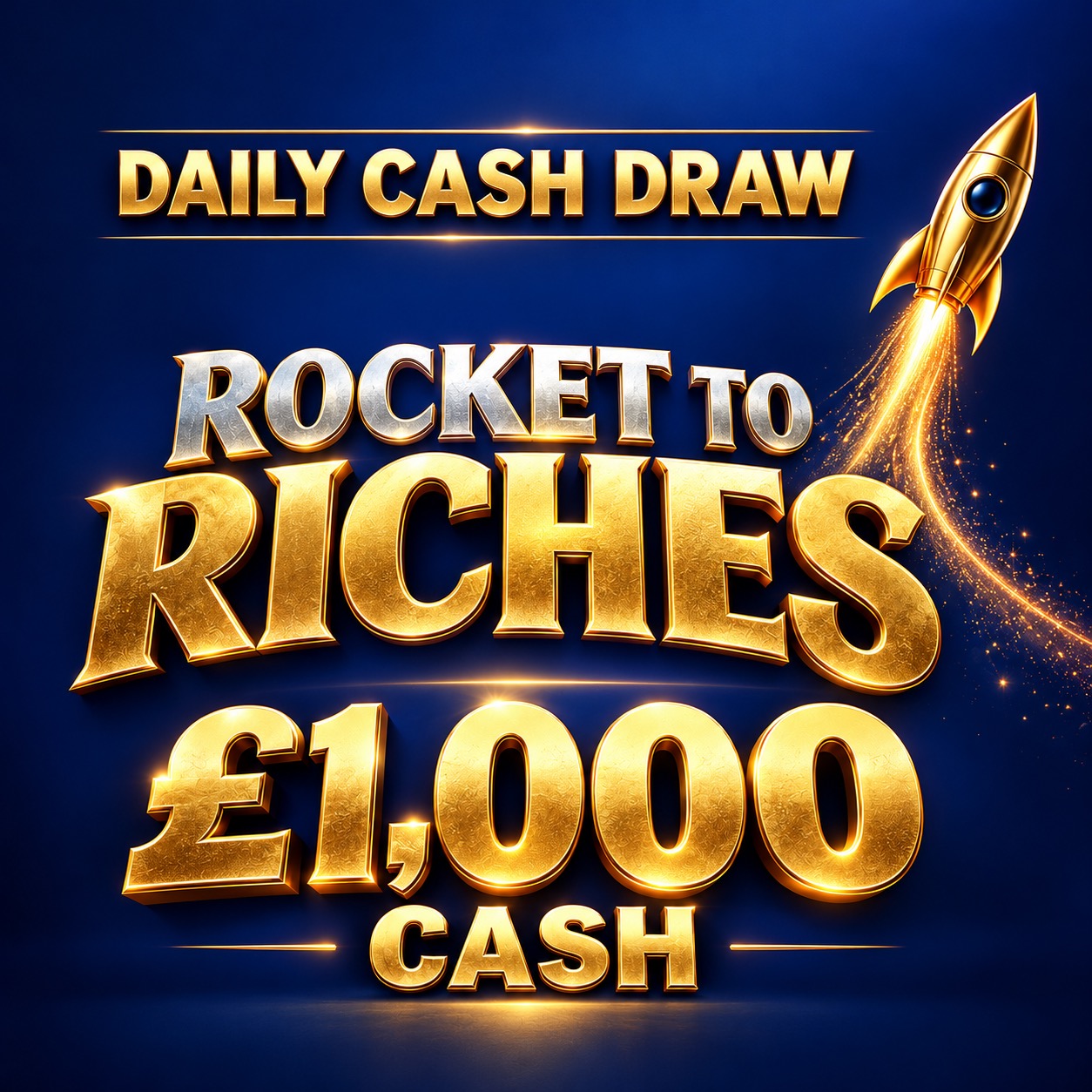 FRIDAY - ROCKET TO RICHES - £1,000 CASH
