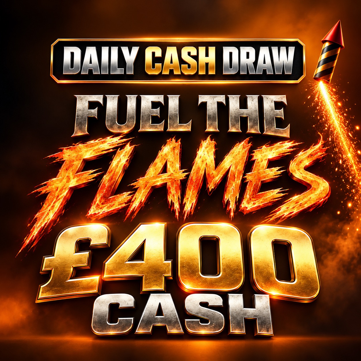 TUESDAY - FUEL THE FLAMES - £400 CASH