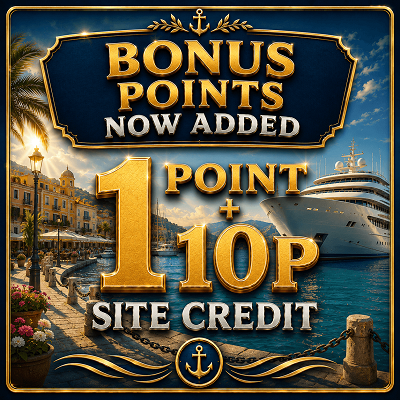 BONUS POINTS NOW ADDED - 10p Site Credit