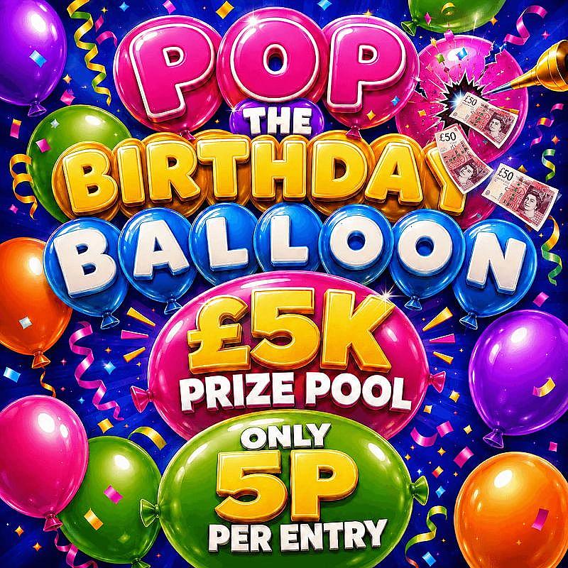£5K Pop the Birthday Balloon 
