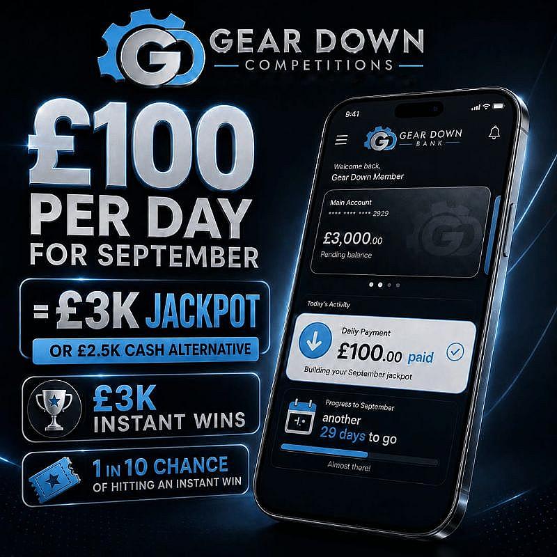£100 PER DAY FOR SEPTEMBER + £3K INSTANTS 
