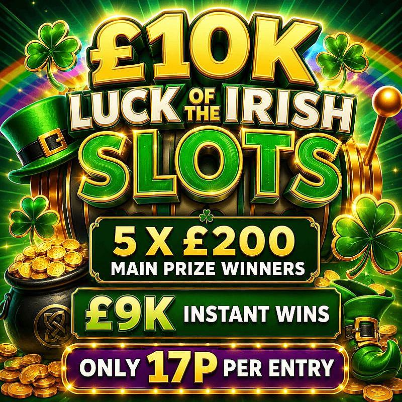 £10K LUCK OF THE IRISH SLOTS