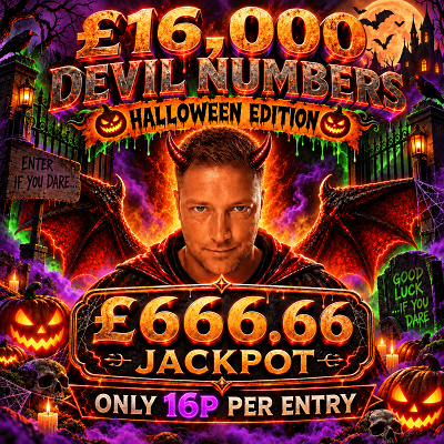 £16K HALLOWEEN DEVIL NUMBERS