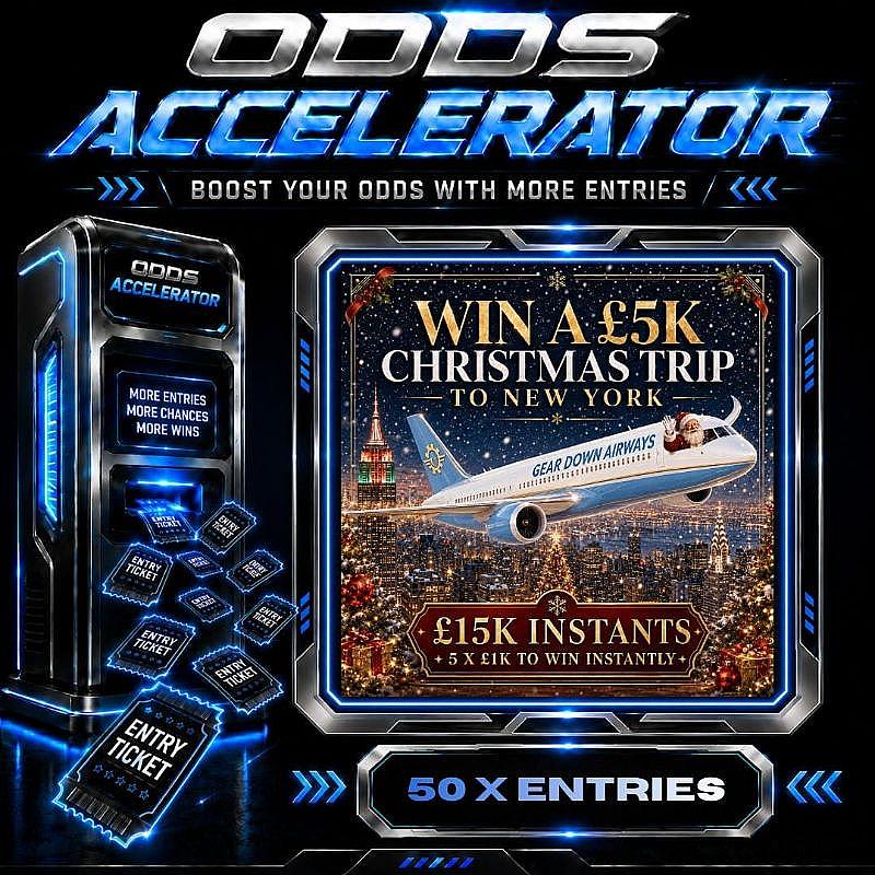 50 X ENTRIES - WIN A £5K CHRISTMAS TRIP TO NEW YORK 