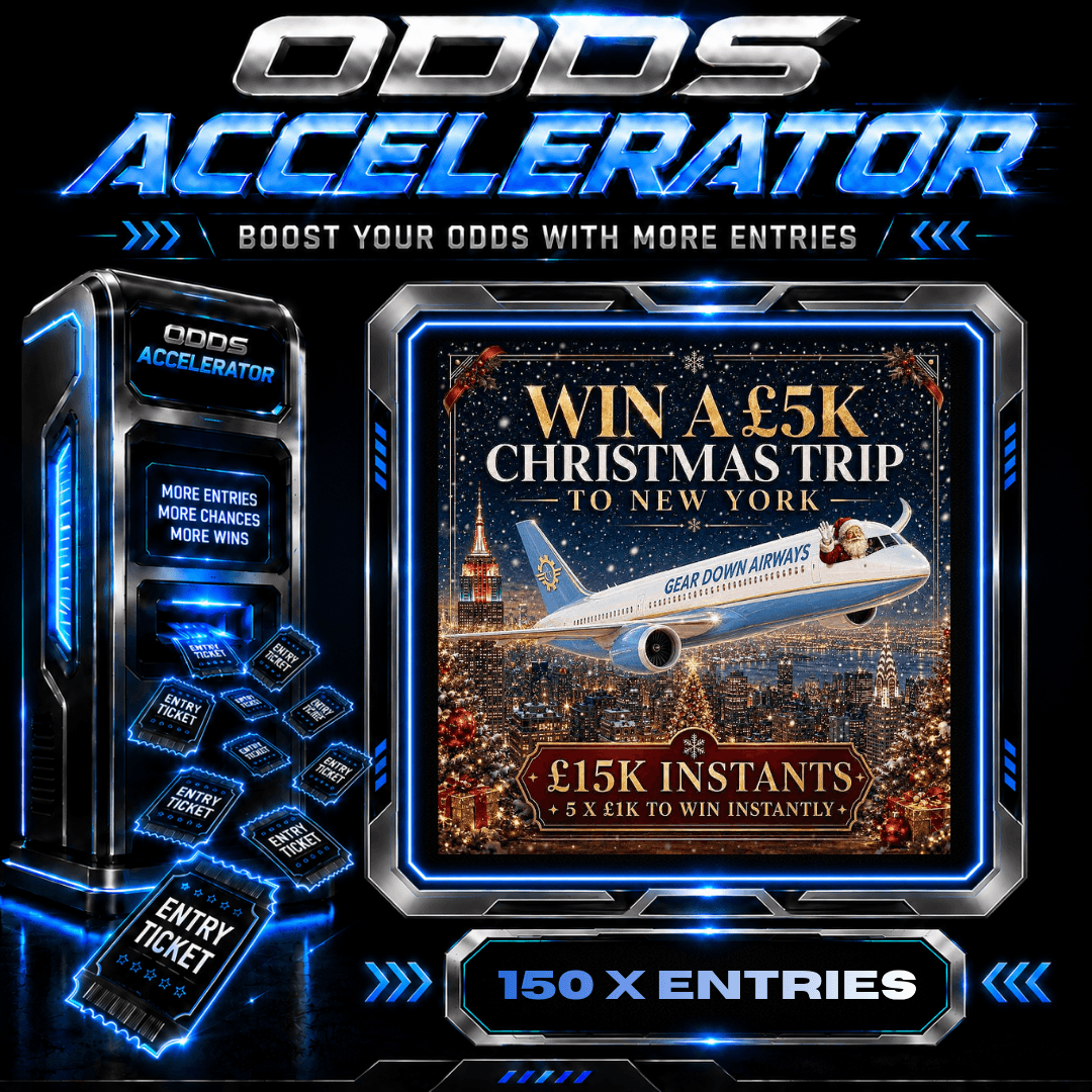 150 X ENTRIES - WIN A £5K CHRISTMAS TRIP TO NEW YORK 