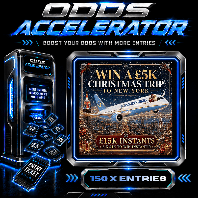 150 X ENTRIES - WIN A £5K CHRISTMAS TRIP TO NEW YORK 