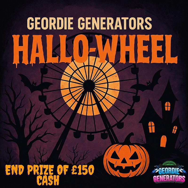 HALLO-WHEEL SPIN THE WHEEL - PAID ENTRIES CLOSE 20/10/2026 @ 20:00
