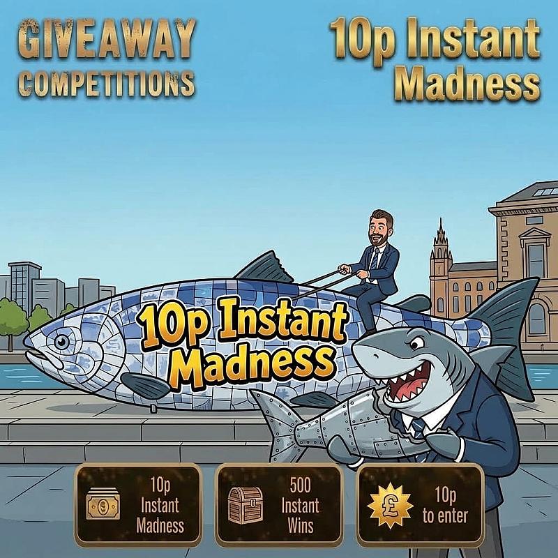 10p Instant Madness - 500 instants & £300 main prize