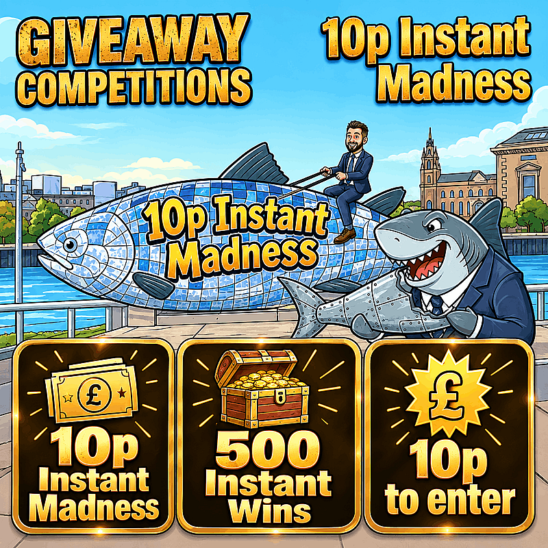 10p Instant Madness - 500 instants & £300 main prize
