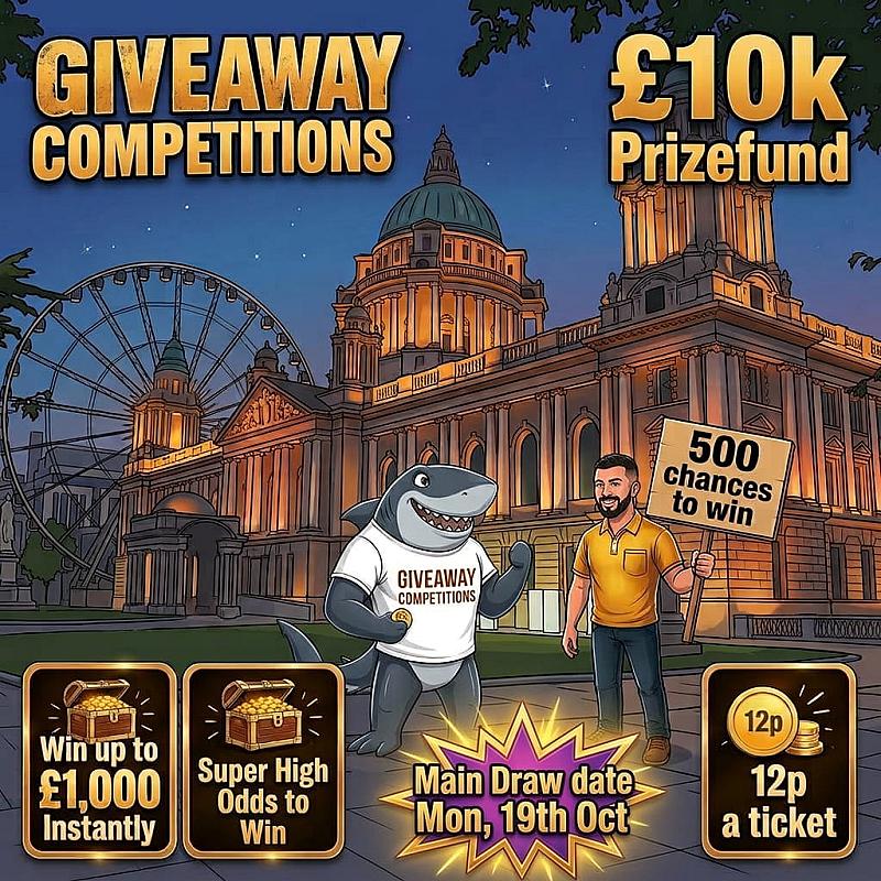 500 Chances to win instantly for 12p + £250 main prize
