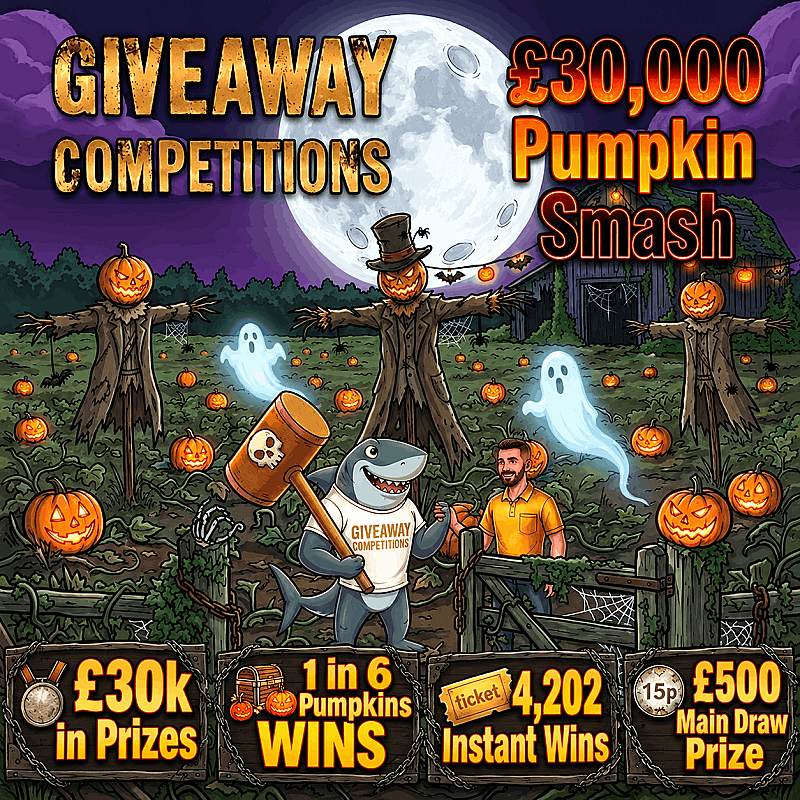 30k pumpkin smash - 1 in 6 Pumpkins win