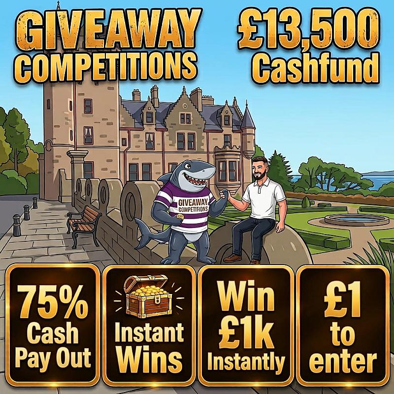 £13,500 Cash fund - 75% goes back to you the players