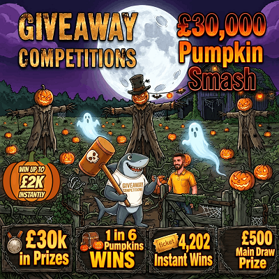 30k pumpkin smash - 1 in 6 Pumpkins win