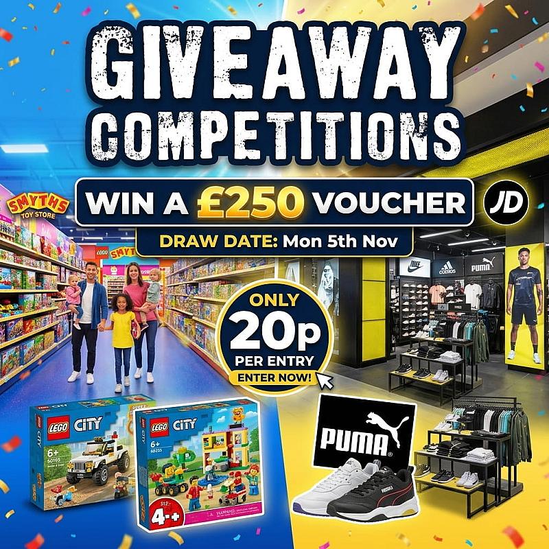 £250 Smyths or JD Voucher