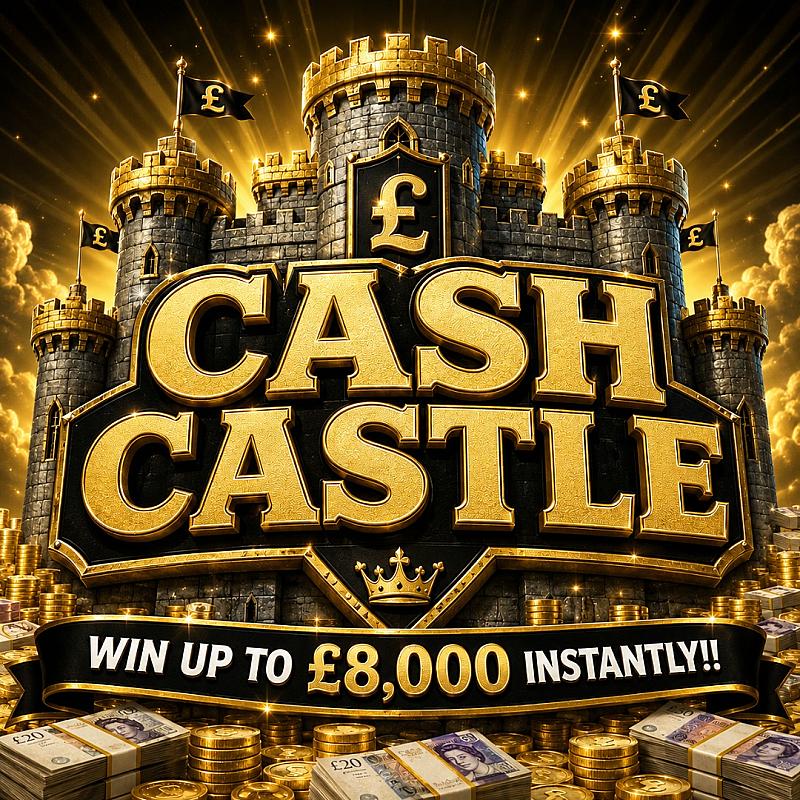 CASH CASTLE - x10 MAIN PRIZE WINNERS OF £100!! 06/12