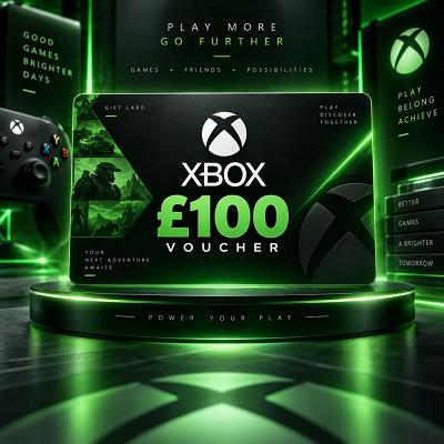 £100 XBOX VOUCHER OR £75 CASH 