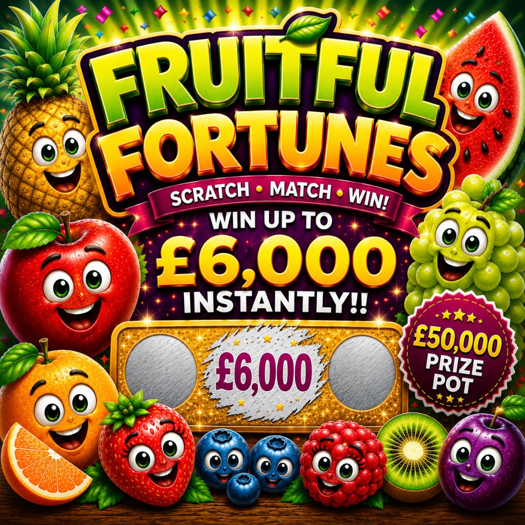 FRUITFUL FORTUNES (x10 £100 END PRIZE WINNERS!!) 25/10