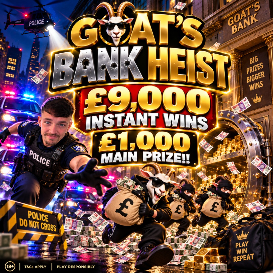 GOAT'S BANK HEIST - £1,000 MAIN PRIZE!! 18/10